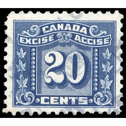 canada revenue stamp fx76 three leaf excise tax 20 1934