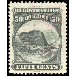 canada revenue stamp qr10 beavers 50 1870