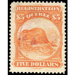 canada revenue stamp qr15 beavers 5 1870