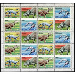 canada stamp 1498a prehistoric life in canada 3 1993 m pane bl