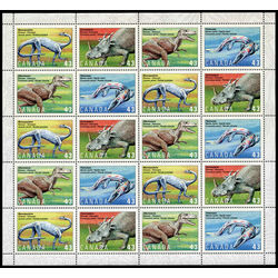 canada stamp 1498a prehistoric life in canada 3 1993 m pane bl