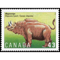 canada stamp 1530i megacerops oligocene epoch 43 1994