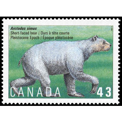 canada stamp 1531i arctodus simus pleistocene epoch 43 1994