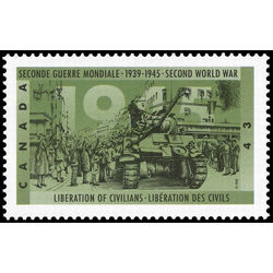 canada stamp 1543i liberation of civilians netherlands 43 1995