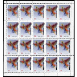 canada stamp 1288 symbolic bird 39 1990 m pane bl