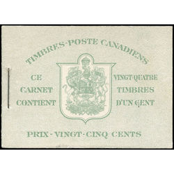 canada stamp bk booklets bk28b king george vi 1937
