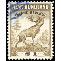 canada revenue stamp nfr40 caribou 1 1942
