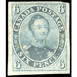 canada stamp 2 hrh prince albert used very fine with certificate 6d 1851
