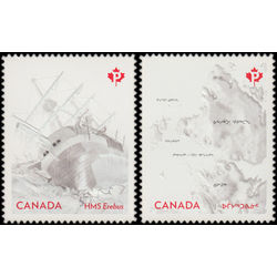 canada stamp 2854 5 the franklin expedition 2015