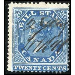 canada revenue stamp fb11 first bill issue 20 1864