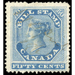 canada revenue stamp fb14 first bill issue 50 1864
