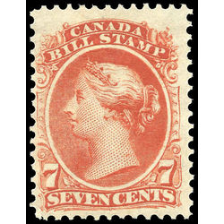 canada revenue stamp fb24 second bill issue 7 1865