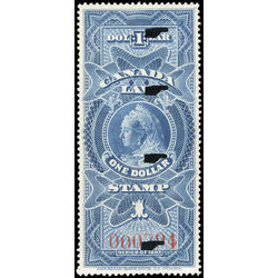 canada revenue stamp fsc8 queen victoria 1 1897