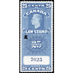 canada revenue stamp fsc24 george vi 25 1938