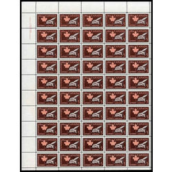 canada stamp 432 quil and maple leaf 5 1964 m pane