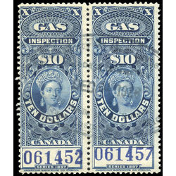 canada revenue stamp fg29a victoria gas inspection 1897