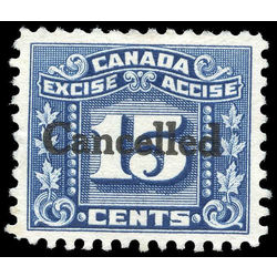canada revenue stamp fx75 three leaf excise tax 15 1934