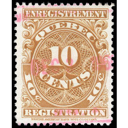 canada revenue stamp qr17 registration 10 1912