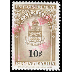 canada revenue stamp qr30 coat of arms 10 1962