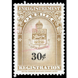 canada revenue stamp qr32 coat of arms 30 1962