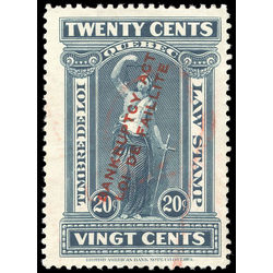 canada revenue stamp ql91 overprints on law stamps 20 1923