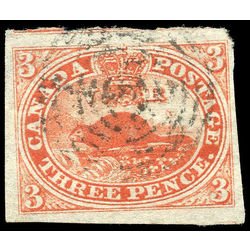 canada stamp 4d beaver 3d 1852 u vf 001
