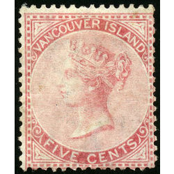british columbia vancouver island stamp 5 queen victoria 5 1865