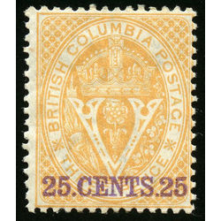 british columbia vancouver island stamp 11 surcharge 1867 M F 001