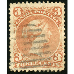 canada stamp 25viii queen victoria 3 1868 u vf 001