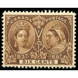 canada stamp 55i queen victoria diamond jubilee 6 1897