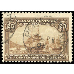 canada stamp 103i cartier s arrival 20 1908 u f 001