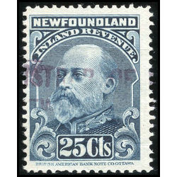 canada revenue stamp nfr10 king edward vii 25 1907