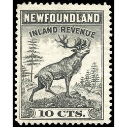 canada revenue stamp nfr27 caribou 10 1938