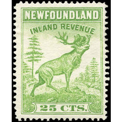 canada revenue stamp nfr28 caribou 25 1938