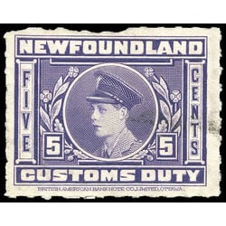 canada revenue stamp nfc3 revenue edward viii prince of wales 5 1925