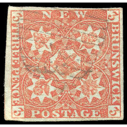 new brunswick stamp 1a pence issue 3d 1851 u vf 001