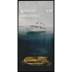 canada stamp bk booklets bk627 hms erebus 2015