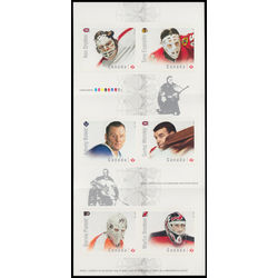 canada stamp bk booklets bk632 great canadian goalies 2015