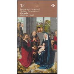 canada stamp bk booklets bk633 christmas madonna and child 2015