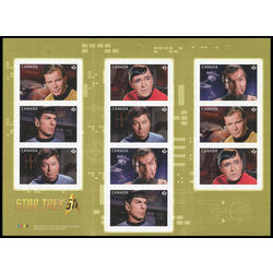 canada stamp bk booklets bk648 star trek 2016