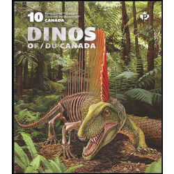 canada stamp bk booklets bk650 dinos of canada 2016