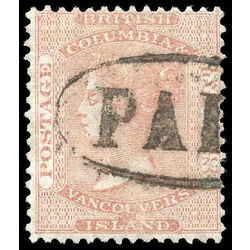 british columbia vancouver island stamp 2 queen victoria 2 d 1860 u f 002