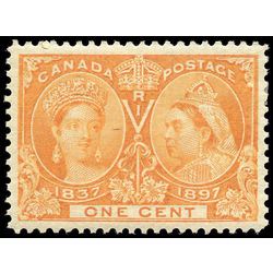 canada stamp 51 queen victoria diamond jubilee 1 1897 M VF 001