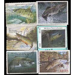 united states trout salmon license stamps range from 1981 1995