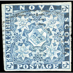 nova scotia stamp 3 pence issue 3d 1851 U VF 003