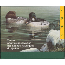 quebec wildlife habitat conservation stamp qw4d common goldeneyes by pierre leduc 6 1991