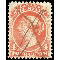 canada revenue stamp fb21 second bill issue 4 1865