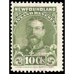 canada revenue stamp nfr17a king george v 10 1910