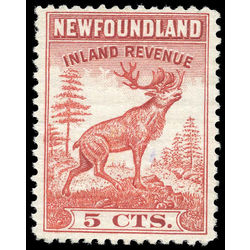 canada revenue stamp nfr46 caribou 5 1966