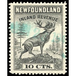 canada revenue stamp nfr47 caribou 10 1966